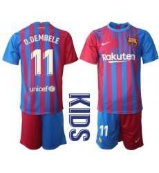 Kids Barcelona Soccer Jerseys 053