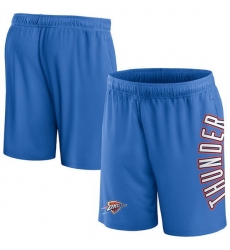 Men Oklahoma City Thunder Blue Post Up Mesh Shorts 