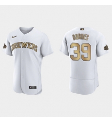 Men Corbin Burnes Milwaukee Brewers 2022 Mlb All Star Game Authentic White Jersey