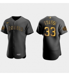 Men Los Angeles Angels Max Stassi 2022 Mlb All Star Game Authentic Black Men Jersey