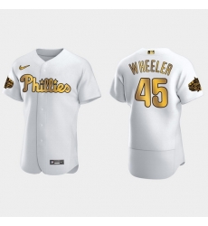 Men Philadelphia Phillies Zack Wheeler 2022 Mlb All Star Game White Gold Men Jersey