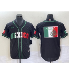 Men Mexico Baseball 2023 Black World Baseball Classic Team Big Logo Stitched Jersey