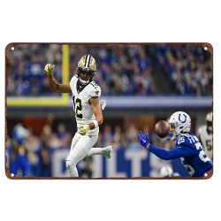 New Orleans Saints Aluminum Sign 12x8 Inch Chris Olave 001