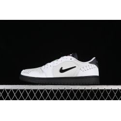 AIR JORDAN 1 LOW METHOD OF MAKE WHITE GREY BLACK